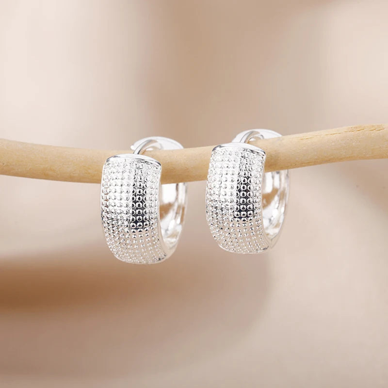 Gold Color Small Hoop Earrings for Women Stainless Steel Silver Color