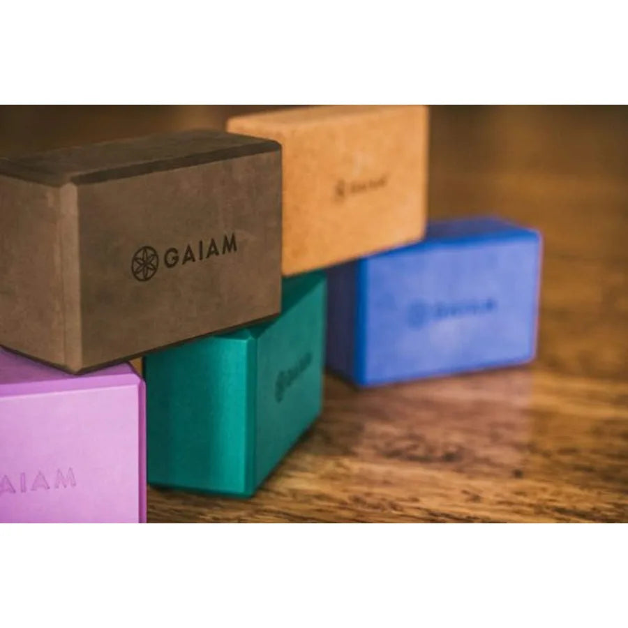 Cork Yoga Brick ,9"L x 3"W x 5.5"Th