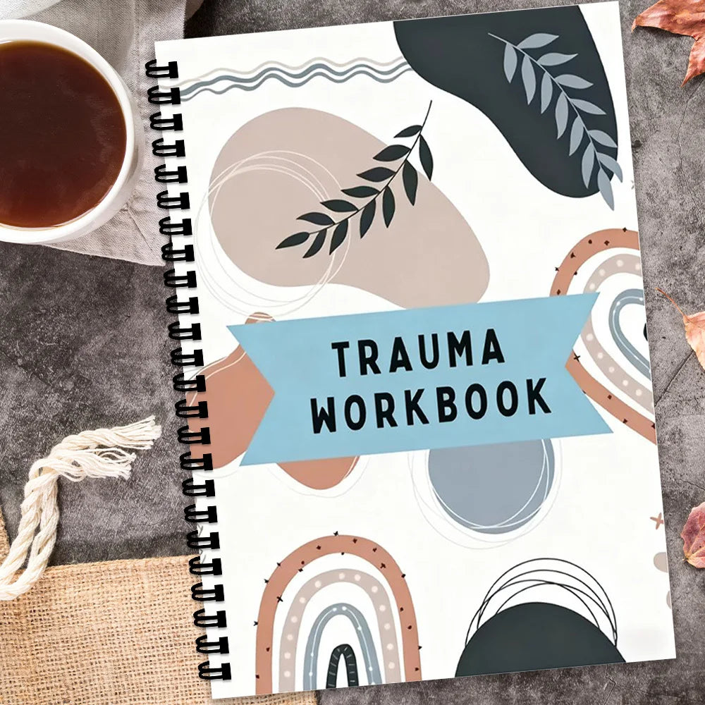 1PC Holistic Trauma Healing Workbook: Artistic Mental Health Journal for Trauma Survivors & Wellness Enthusiasts, Great for Mind