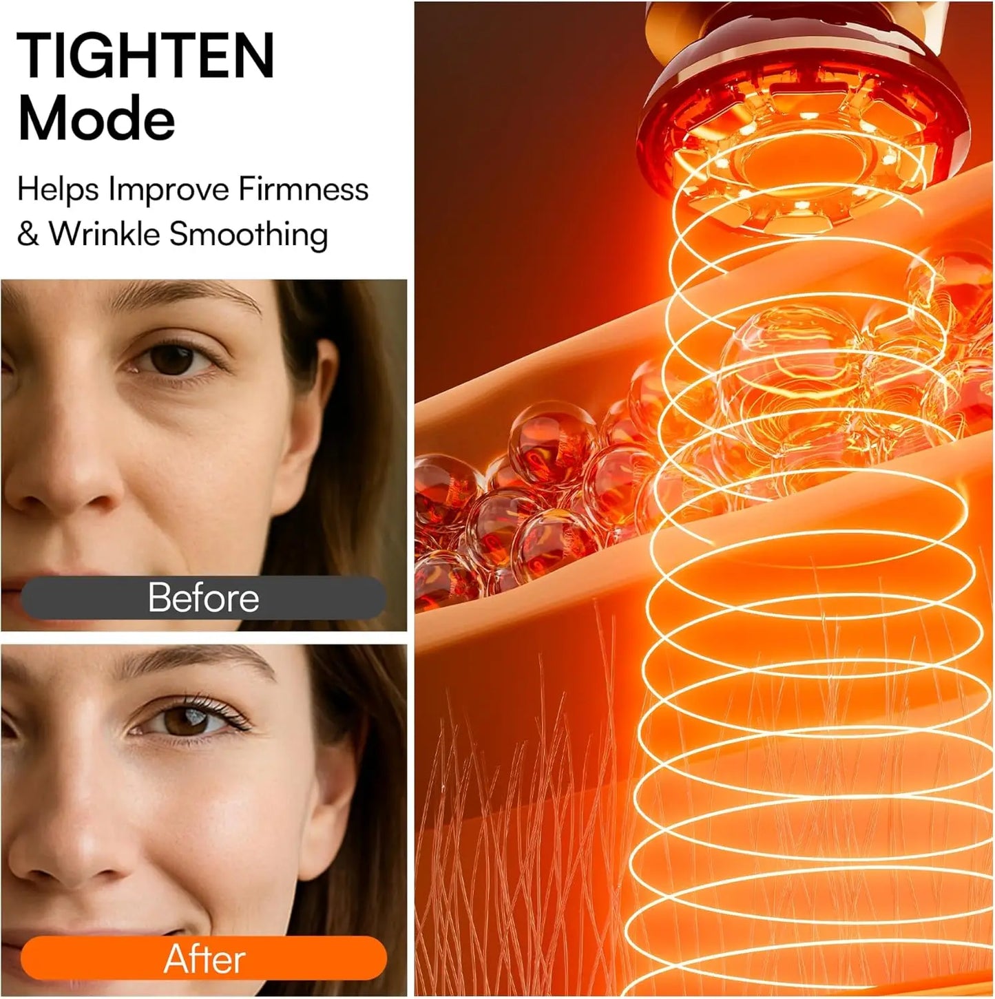 3-in-1 Red Light Therapy Device for Face and Neck: Lift, Firm, and Enhance Skin with Adjustable Modes