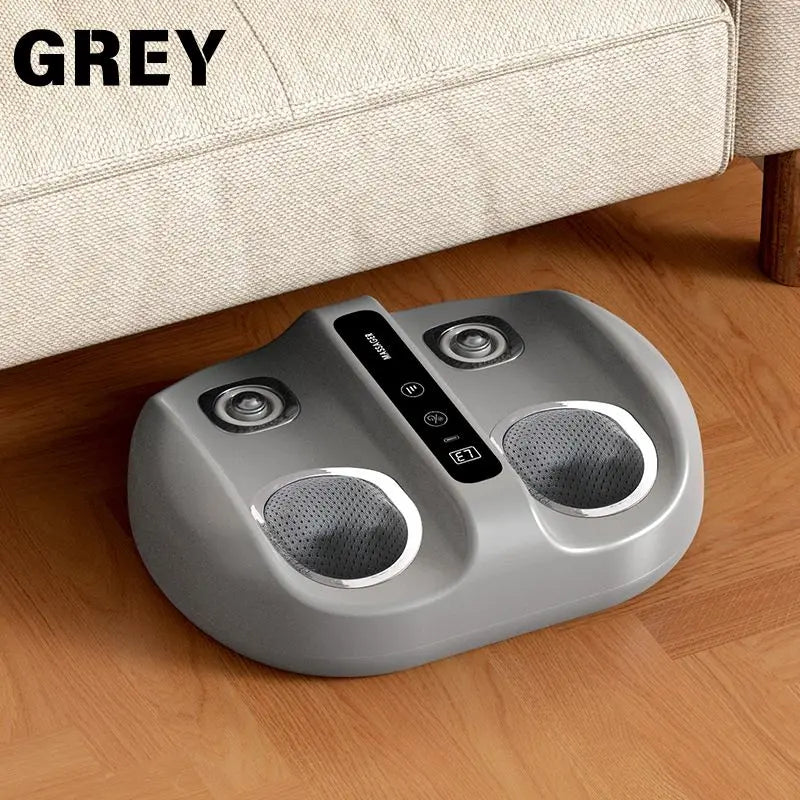 Mini finger press foot massager with hot compress, deep kneading, pressure massage, and vibration functions, suitable as a Chris