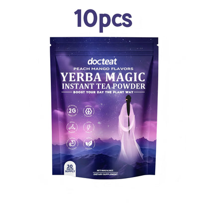 Instant Yerba Mate Powder Brain Digestive Gut Health Support Energy Focus Dietary Supplement