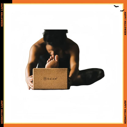 Cork Yoga Brick  ,9"L x 3"W x 5.5"Th