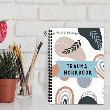 1PC Holistic Trauma Healing Workbook: Artistic Mental Health Journal for Trauma Survivors & Wellness Enthusiasts, Great for Mind