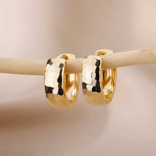 Gold Color Small Hoop Earrings for Women Stainless Steel Silver Color