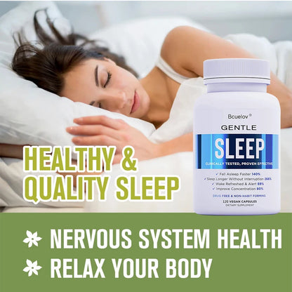 Sleep Supplement - with Magnesium, Combats Nighttime Sleep, Restores Sleep Quality, Prolongs Sleep Time, and Relieves Stress
