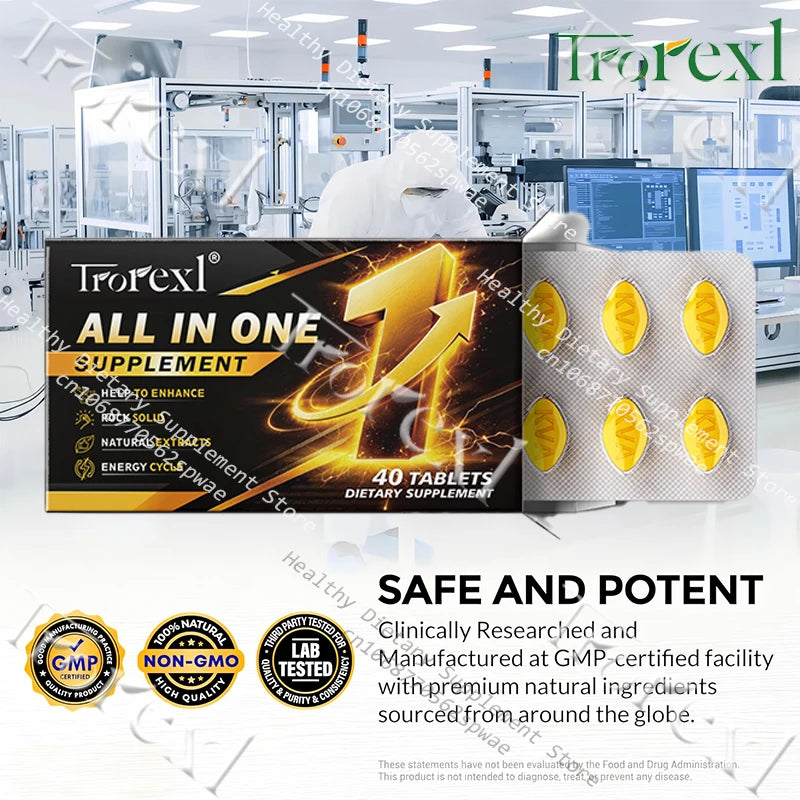 Natural Supplements for Men with Compound Herbal Ingredients for Male Enhancing-Reach Your Prime Condition