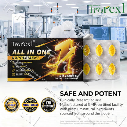 Natural Supplements for Men with Compound Herbal Ingredients for Male Enhancing-Reach Your Prime Condition