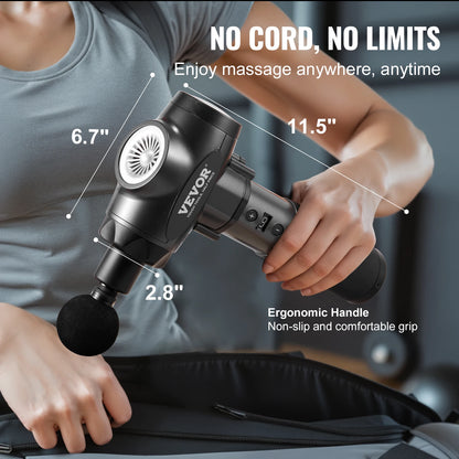 SucceBuy Massage Gun Deep Tissue Percussion Muscle Massager for Athletes Electric Massage Gun for Pain Relief Muscle Relaxation