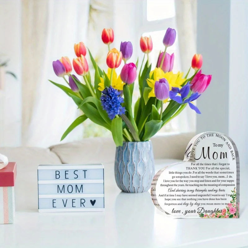 Mom Heart Keepsake - Perfect Birthday & Mother's Day Gift