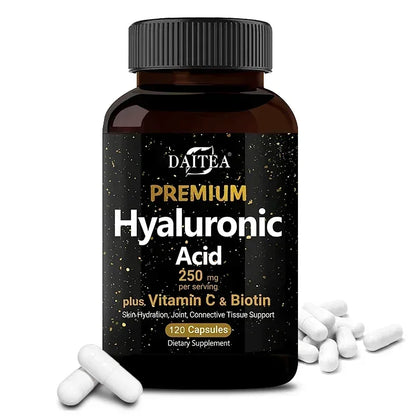 Hyaluronic Acid  Supplement | Contains Vitamin C and Biotin, Skin Moisturizing, Maintain Joint Health, Promote Hair Growth