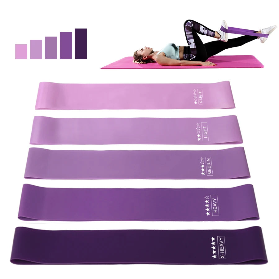 Fitness Elastic Resistance Bands Home Pilates Gym yoga resistance Bands Stretching Training Crossfit Sport Workout Equipment