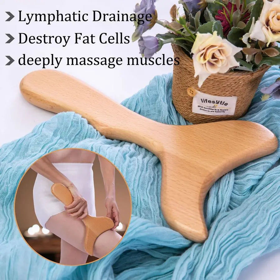 in 1 Wood Therapy Massage Tools, Maderoterapia kit, Wood Therapy Set, Lymphatic Drainage Massager, Wooden Gua Sha Tools, Wooden