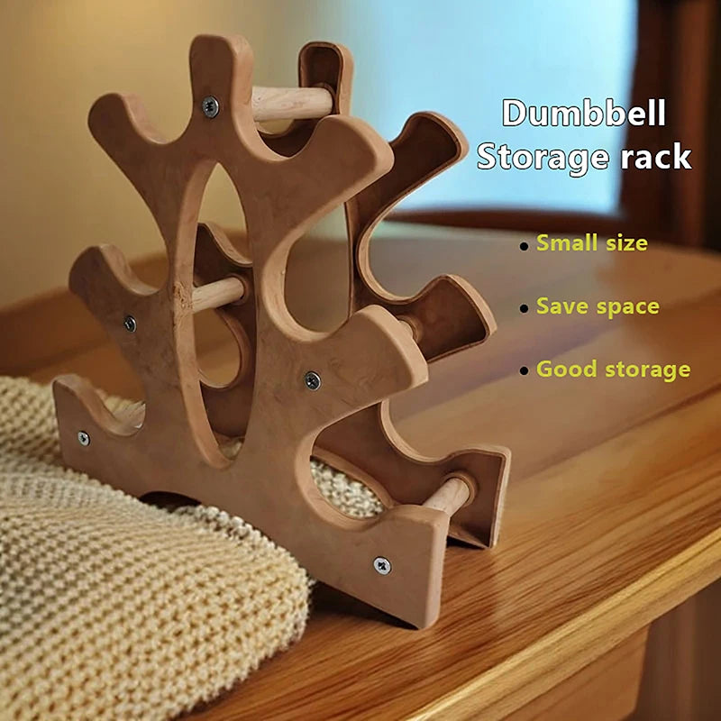 6 Slots Dumbbell Rack Home Sport Fitness Equipment Storage Holder Weight Support Dumbbell Floor Bracket Gym Space Saver Shelf