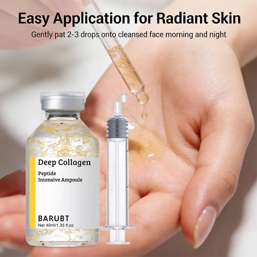 Korean Silk Collagen Essence Serum Deep Peptide Intensive Revitalizing Face Cream Anti-Wrinkle Firming Lifting Skin Care