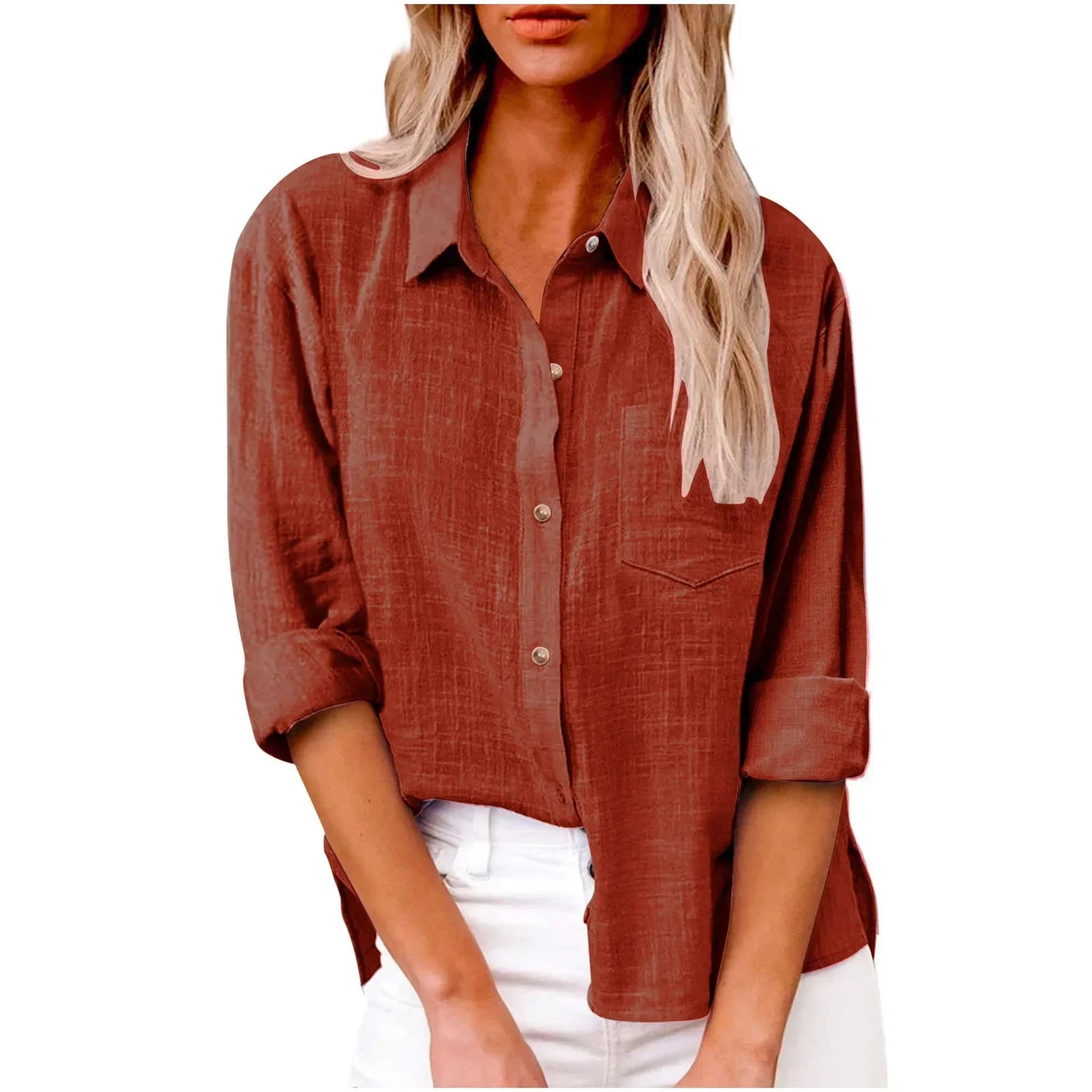 Cotton Linen Long Sleeve  T-Shirt Woman Clothes,Tshirt Elegant Casual Tops Tees Streetwear