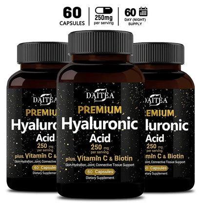 Hyaluronic Acid  Supplement | Contains Vitamin C and Biotin, Skin Moisturizing, Maintain Joint Health, Promote Hair Growth
