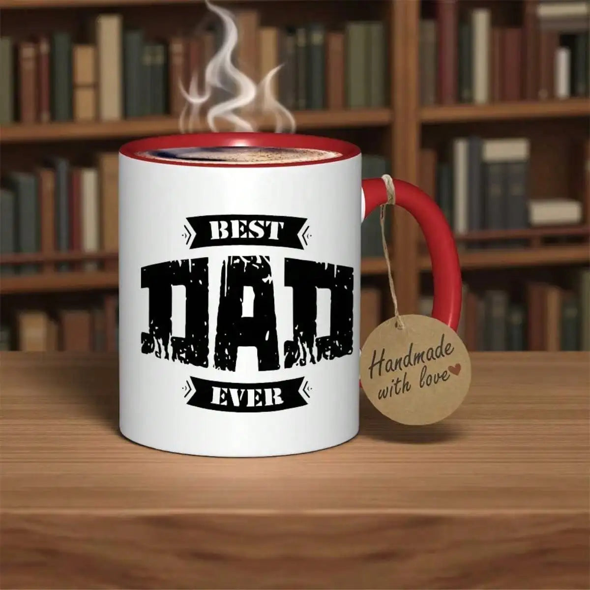 1pc 11oz the best mugs for dads forever-the perfect gift for Father's Day, birthdays, Christmas, New Year's, and Valentine's Day