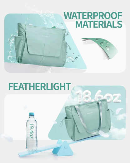 Waterproof Yoga Mat Bag with Quick Access Wet Pocket, Lightweight Tote for Men and Women
