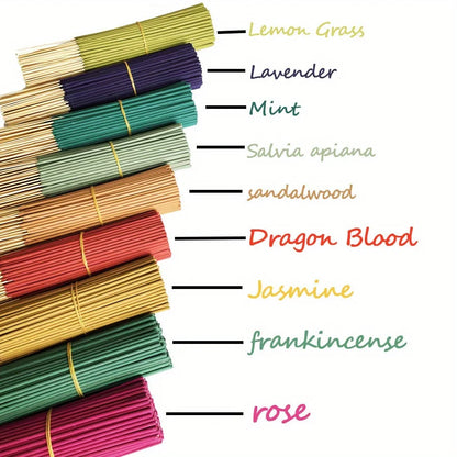 170pcs Scented Bamboo Incense Sticks – 24/73/170 Mixed Pack for Home Use