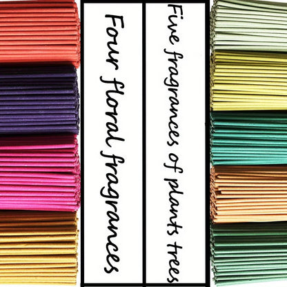 170pcs Scented Bamboo Incense Sticks – 24/73/170 Mixed Pack for Home Use
