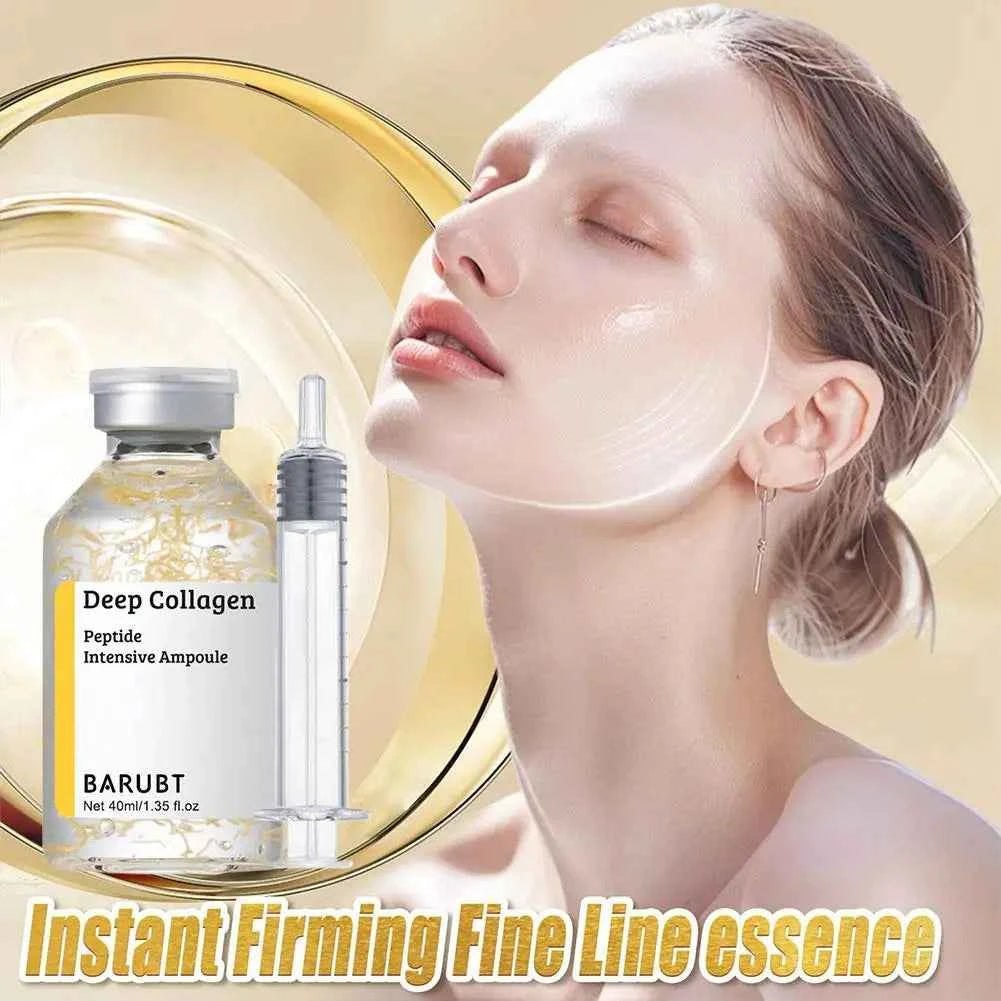 Korean Silk Collagen Essence Serum Deep Peptide Intensive Revitalizing Face Cream Anti-Wrinkle Firming Lifting Skin Care