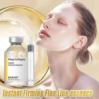 Korean Silk Collagen Essence Serum Deep Peptide Intensive Revitalizing Face Cream Anti-Wrinkle Firming Lifting Skin Care