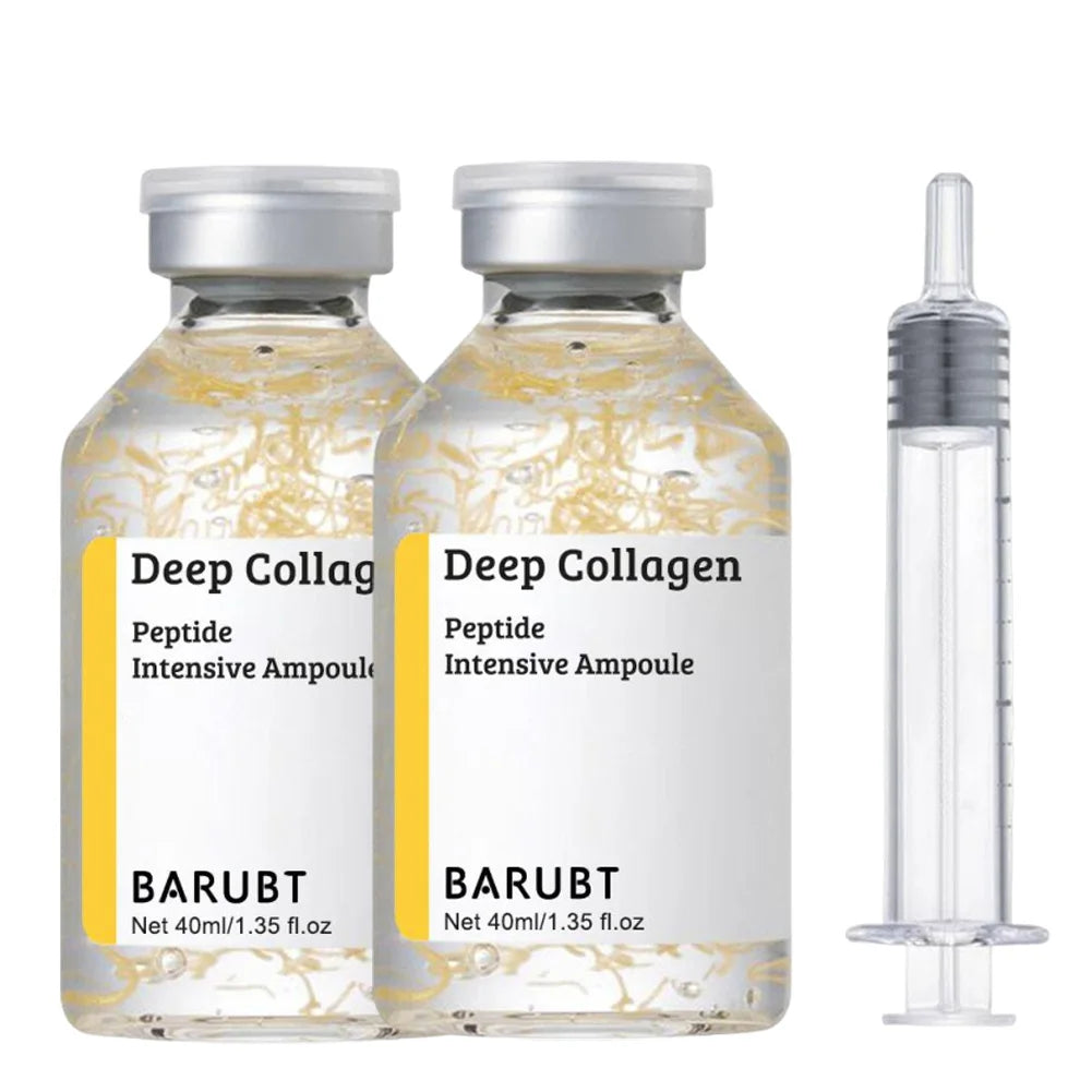 Korean Silk Collagen Essence Serum Deep Peptide Intensive Revitalizing Face Cream Anti-Wrinkle Firming Lifting Skin Care