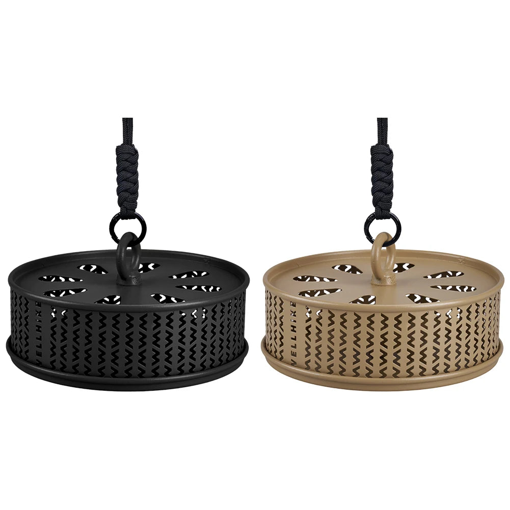 Hollow Mosquitoes Coil Tray with Cover Mosquito  Incense Box Metal  Incense Coil Burner for Outdoor Camping