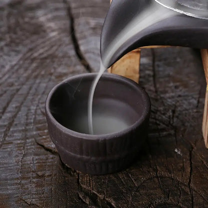 Handmade Ceramic Incense Burner Smoke Waterfall Backflow Incense Burner Living Room Incense Holder Feng Shui Decoration