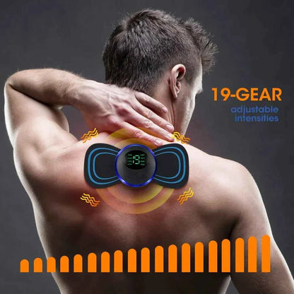 Electric Neck Massager EMS Muscle Massage Stimulator Low Frequency Instrument Back Cervical Calf Patches Pain Joints Mini Device