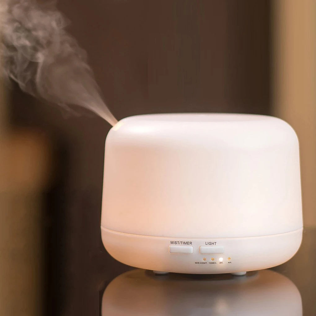 EU Plug Essential Oil Burner Remoto Control Cool Mist Humidifier Night Light Aromatherapy Diffuser Purifier