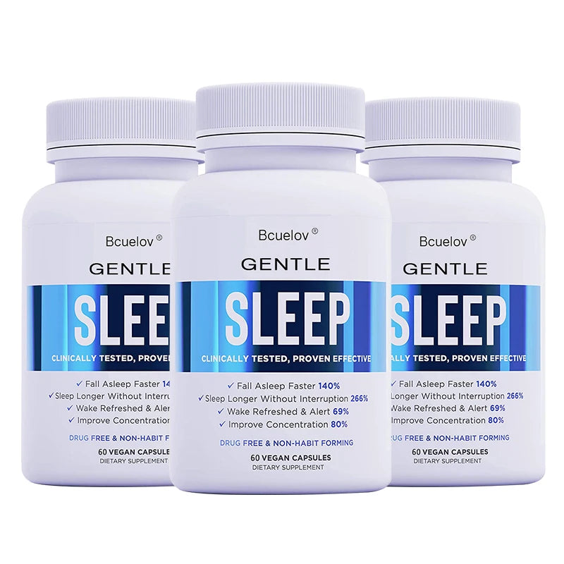 Sleep Supplement - with Magnesium, Combats Nighttime Sleep, Restores Sleep Quality, Prolongs Sleep Time, and Relieves Stress