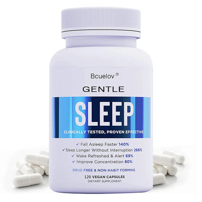 Sleep Supplement - with Magnesium, Combats Nighttime Sleep, Restores Sleep Quality, Prolongs Sleep Time, and Relieves Stress
