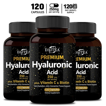 Hyaluronic Acid  Supplement | Contains Vitamin C and Biotin, Skin Moisturizing, Maintain Joint Health, Promote Hair Growth