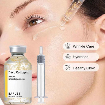 Korean Silk Collagen Essence Serum Deep Peptide Intensive Revitalizing Face Cream Anti-Wrinkle Firming Lifting Skin Care