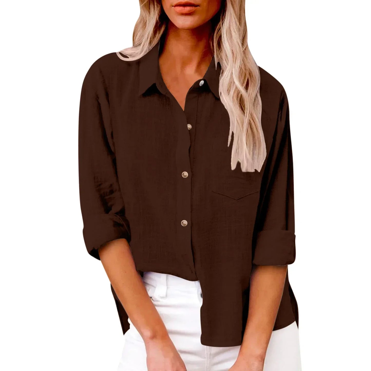 Cotton Linen Long Sleeve  T-Shirt Woman Clothes,Tshirt Elegant Casual Tops Tees Streetwear