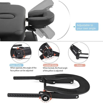 Massage Table Face Cradle amp Cushion, Adjustable Massage Chair Spa Bed Headrest amp Face Pillow Support, Massage Platform Head