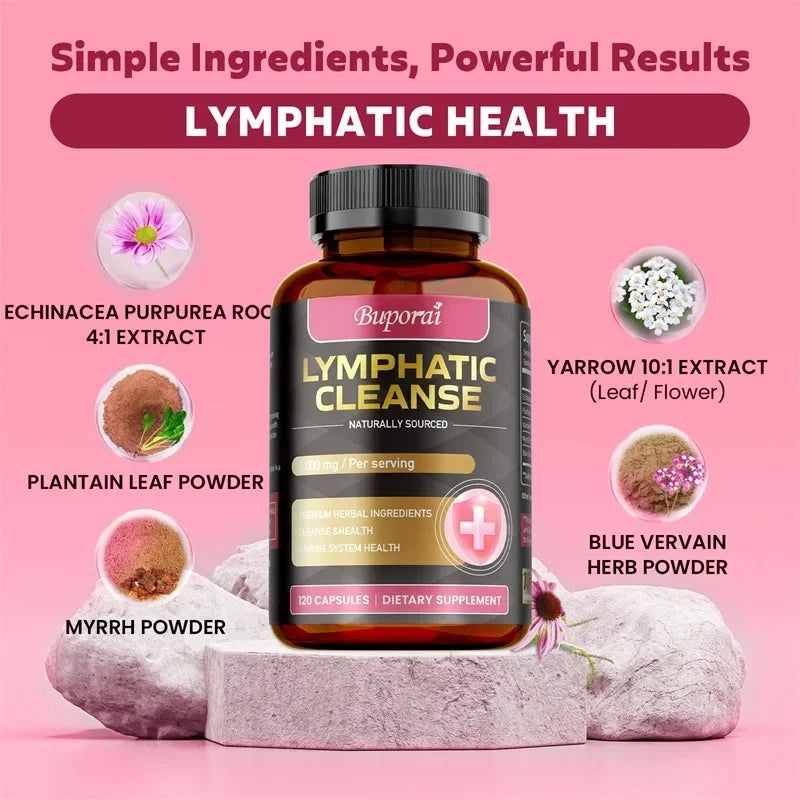 Lymphatic Cleanse Supplement - Lymph System Health Support, Cleansing & Detox, Improves Overall Well-being