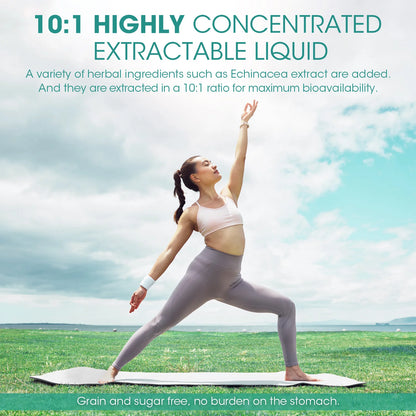Mulittea lymph drops support the lymphatic system with echinacea detoxification and cleansing Immune support