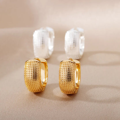 Gold Color Small Hoop Earrings for Women Stainless Steel Silver Color