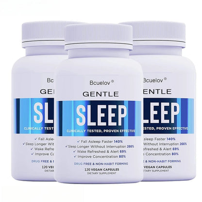 Sleep Supplement - with Magnesium, Combats Nighttime Sleep, Restores Sleep Quality, Prolongs Sleep Time, and Relieves Stress