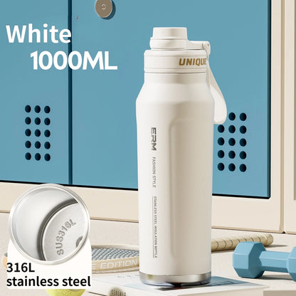 Waterbottle Stainless Steel Tumble Large Capacity Insulated Flasks Cycling Sports Portable Water Bottle for Men
