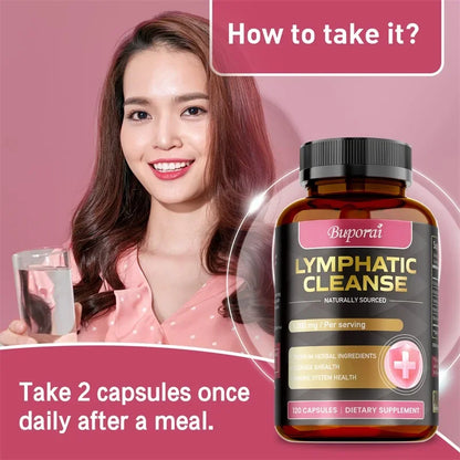 Lymphatic Cleanse Supplement - Lymph System Health Support, Cleansing & Detox, Improves Overall Well-being