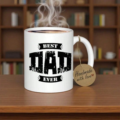 1pc 11oz the best mugs for dads forever-the perfect gift for Father's Day, birthdays, Christmas, New Year's, and Valentine's Day