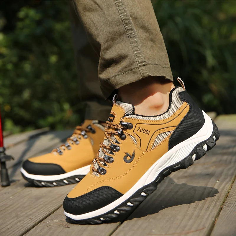 High-Quality Sports Shoes Men's Casual Shoes, Waterproof And Lightweight, Suitable For Outdoor Hiking, Mountaineering, City Work
