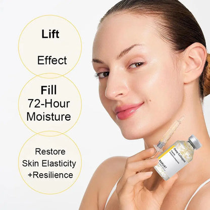 Korean Silk Collagen Essence Serum Deep Peptide Intensive Revitalizing Face Cream Anti-Wrinkle Firming Lifting Skin Care