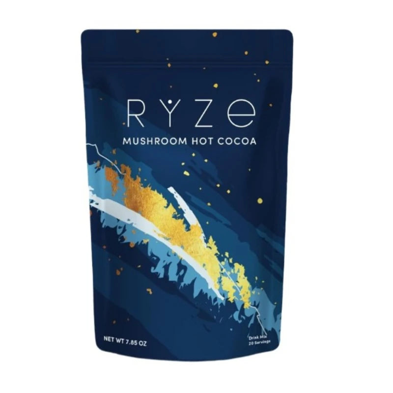 Mushroom Cocoa Powder Sleep Supplement with 6 Adaptogenic Mushroom Blend Reishi L-Theanine and Glycine To Help Fall Asleep
