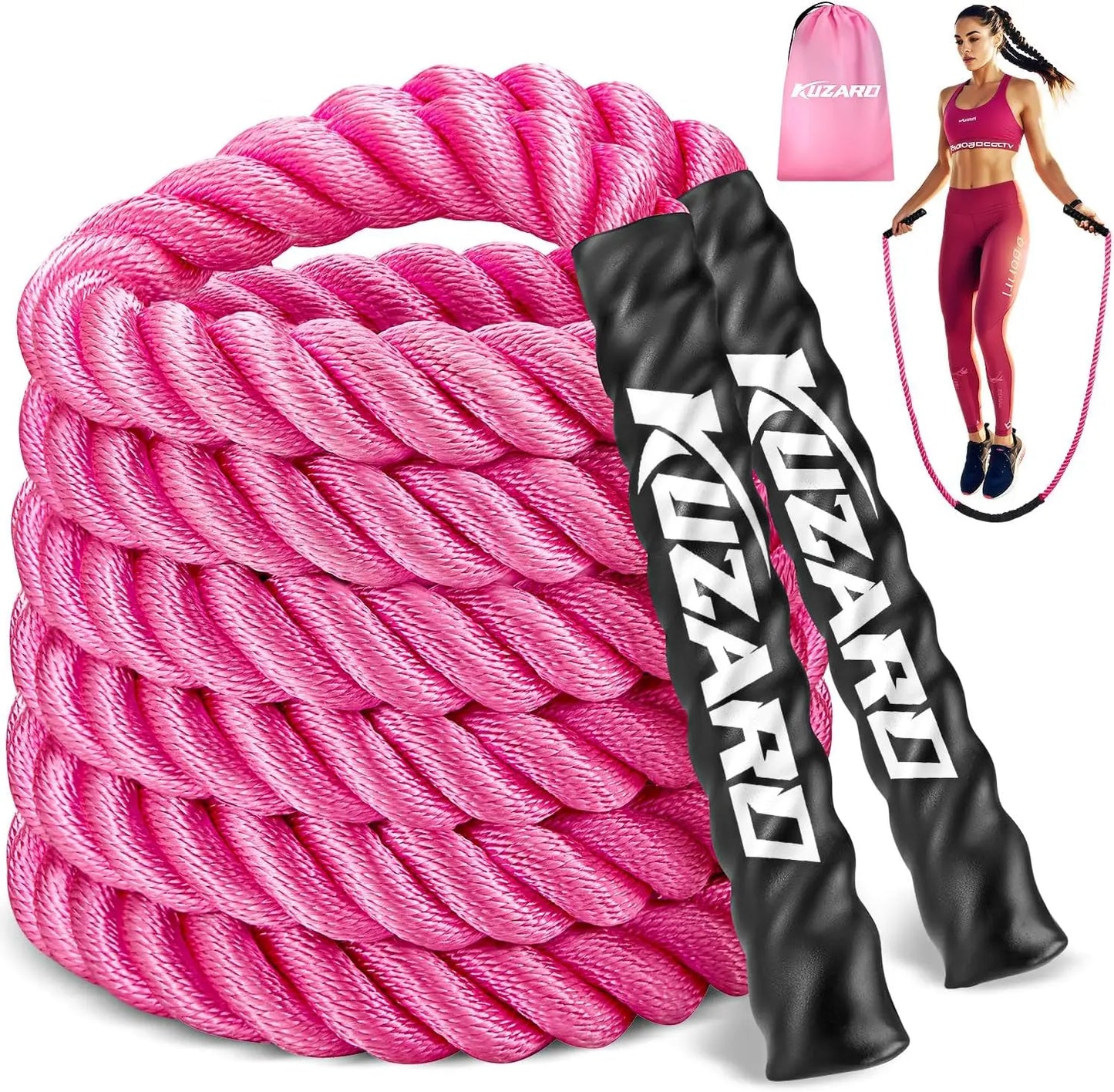 Weighted Jump Rope for Women, Heavy Fitness Skipping Rope for Strength Training and Weight Loss at Home