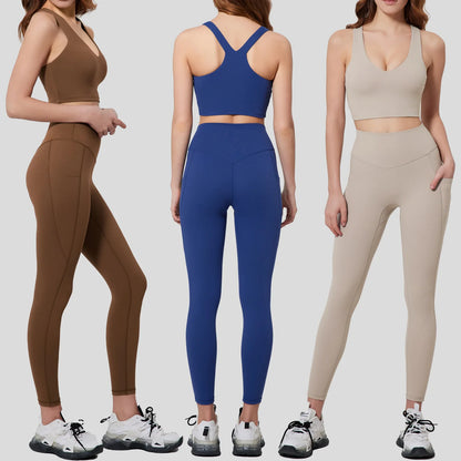 Yoga Set Women Plus Size Workout Oufit Women Sports Bra Gym Leggings Super Stretch Fitness Suit 3XL Women Activewear
